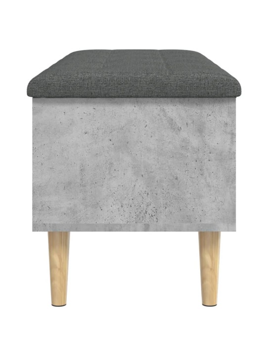 Úložná lavice betonově šedá 102 x 42 x 46 cm kompozitní dřevo