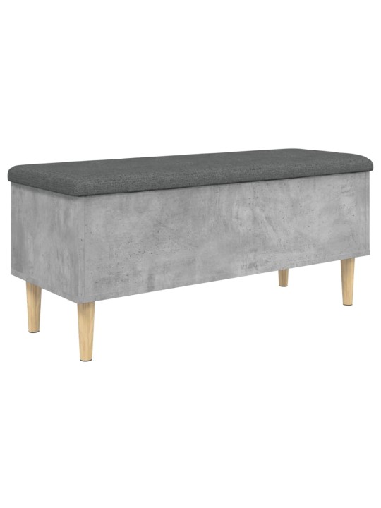 Úložná lavice betonově šedá 102 x 42 x 46 cm kompozitní dřevo