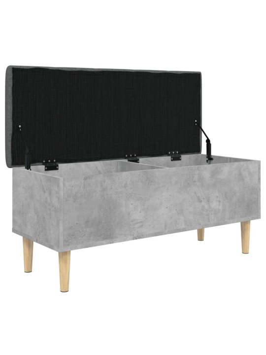Úložná lavice betonově šedá 102 x 42 x 46 cm kompozitní dřevo