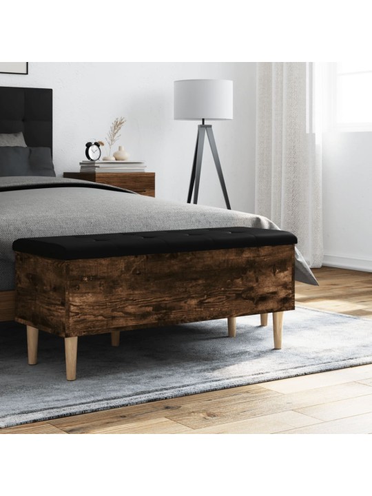 Úložná lavice kouřový dub 102 x 42 x 46 cm kompozitní dřevo