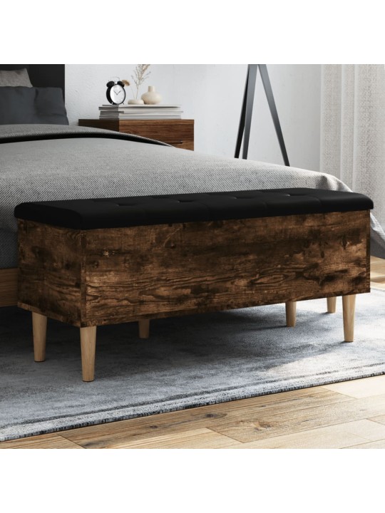 Úložná lavice kouřový dub 102 x 42 x 46 cm kompozitní dřevo