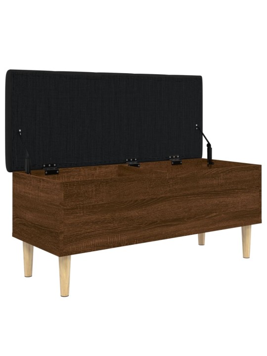Úložná lavice hnědý dub 102 x 42 x 46 cm kompozitní dřevo