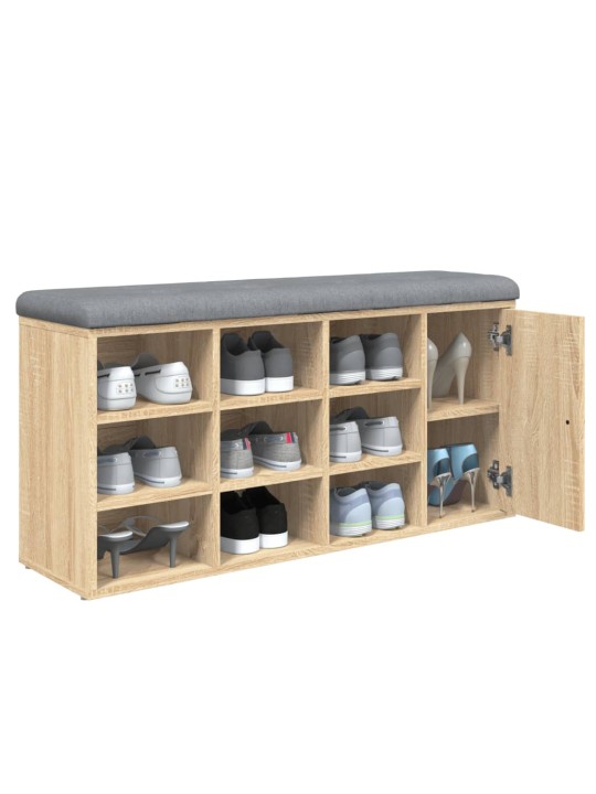 Lavice s botníkem dub sonoma 102 x 32 x 50 cm kompozitní dřevo