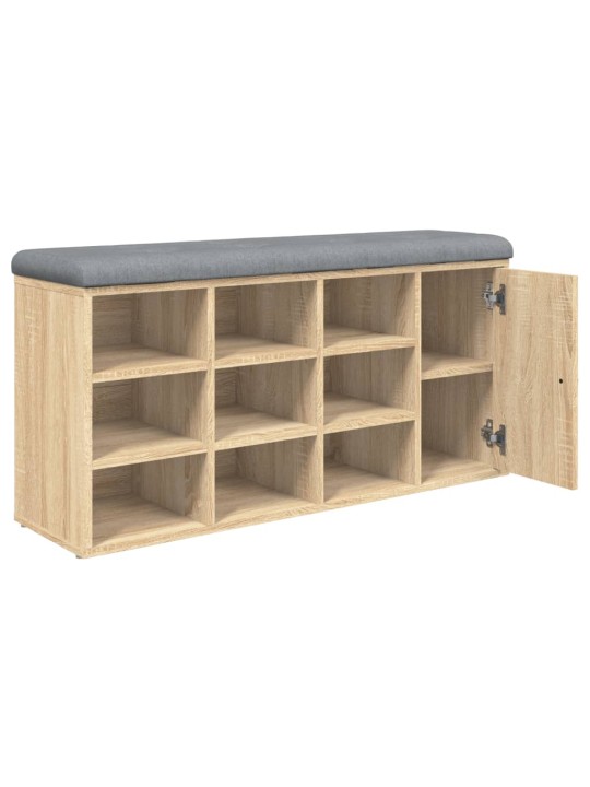 Lavice s botníkem dub sonoma 102 x 32 x 50 cm kompozitní dřevo