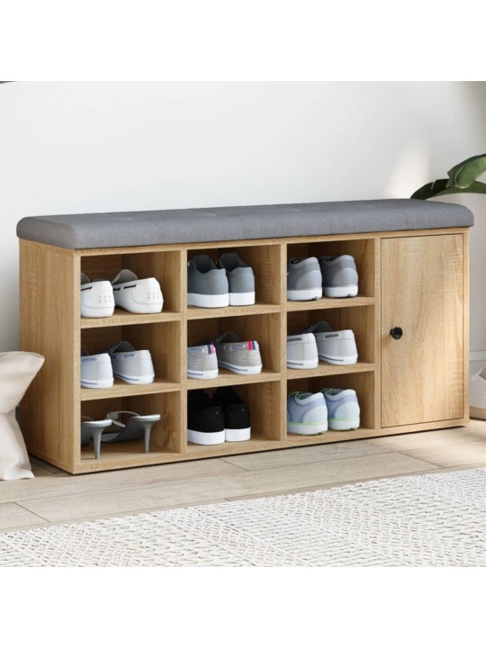 Lavice s botníkem dub sonoma 102 x 32 x 50 cm kompozitní dřevo