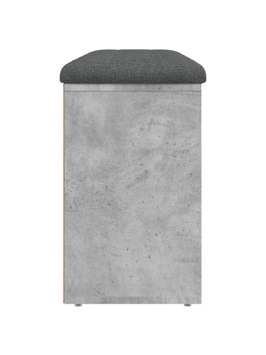 Lavice s botníkem betonově šedá 102x32x50 cm kompozitní dřevo