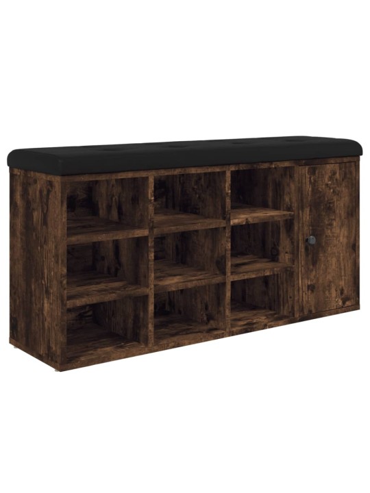 Lavice s botníkem kouřový dub 102 x 32 x 50 cm kompozitní dřevo