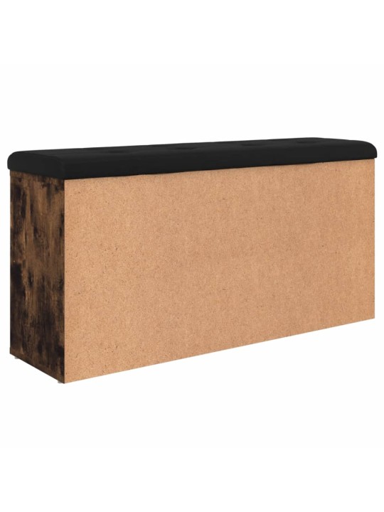 Lavice s botníkem kouřový dub 102 x 32 x 50 cm kompozitní dřevo