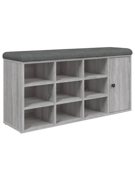 Lavice s botníkem šedá sonoma 102 x 32 x 50 cm kompozitní dřevo