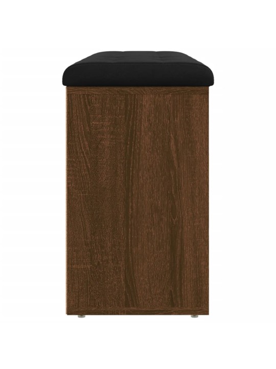 Lavice s botníkem hnědý dub 102 x 32 x 50 cm kompozitní dřevo