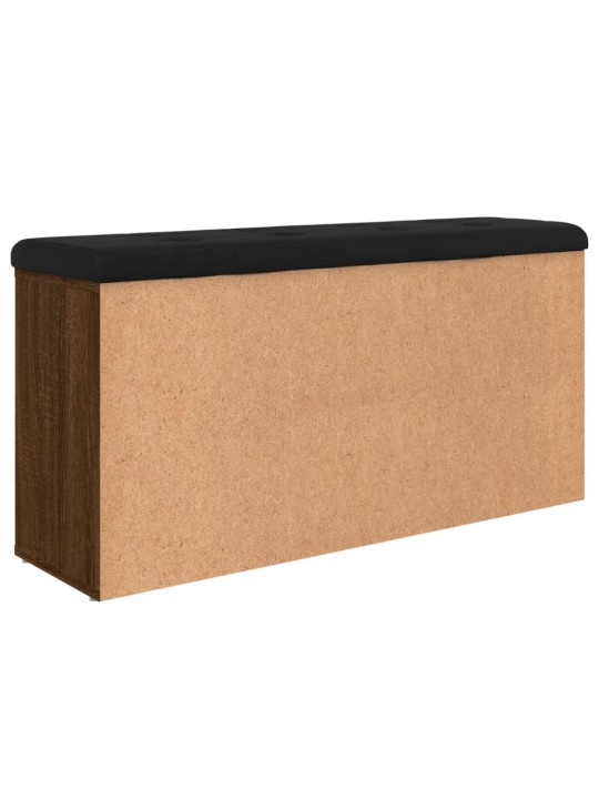 Lavice s botníkem hnědý dub 102 x 32 x 50 cm kompozitní dřevo