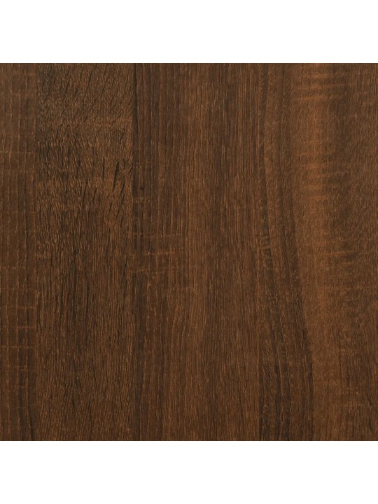 Lavice s botníkem hnědý dub 102 x 32 x 50 cm kompozitní dřevo