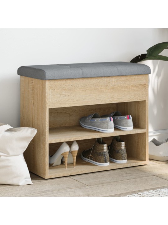 Lavice s botníkem dub sonoma 62 x 32 x 50 cm kompozitní dřevo