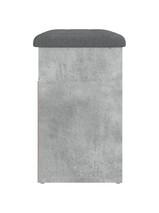 Lavice s botníkem betonově šedá 62x32x50 cm kompozitní dřevo