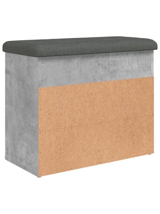 Lavice s botníkem betonově šedá 62x32x50 cm kompozitní dřevo