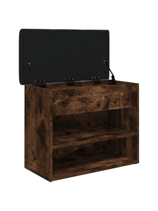 Lavice s botníkem kouřový dub 62 x 32 x 50 cm kompozitní dřevo