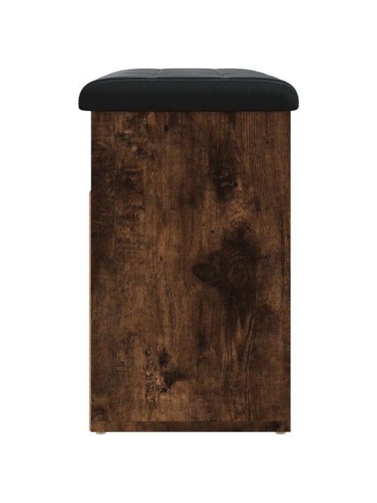 Lavice s botníkem kouřový dub 62 x 32 x 50 cm kompozitní dřevo