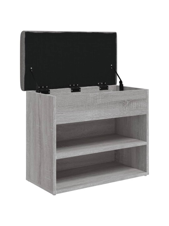 Lavice s botníkem šedá sonoma 62 x 32 x 50 cm kompozitní dřevo