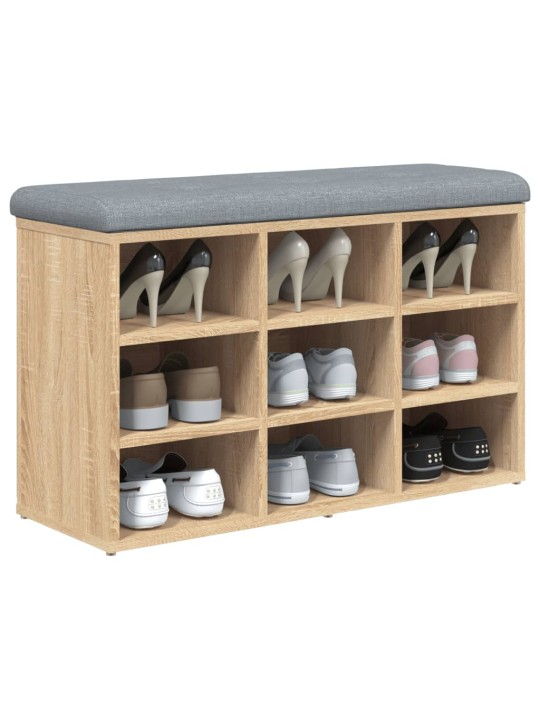 Lavice s botníkem dub sonoma 82 x 32 x 50 cm kompozitní dřevo