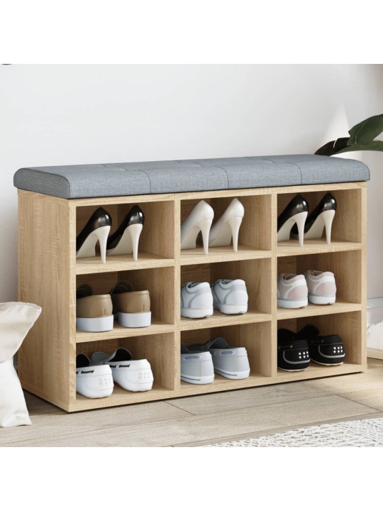 Lavice s botníkem dub sonoma 82 x 32 x 50 cm kompozitní dřevo