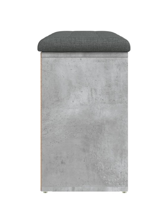 Lavice s botníkem betonově šedá 82x32x50 cm kompozitní dřevo