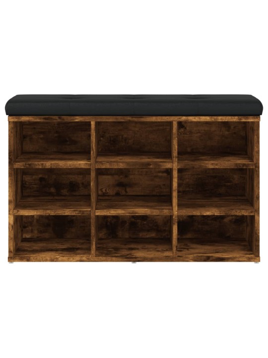 Lavice s botníkem kouřový dub 82 x 32 x 50 cm kompozitní dřevo