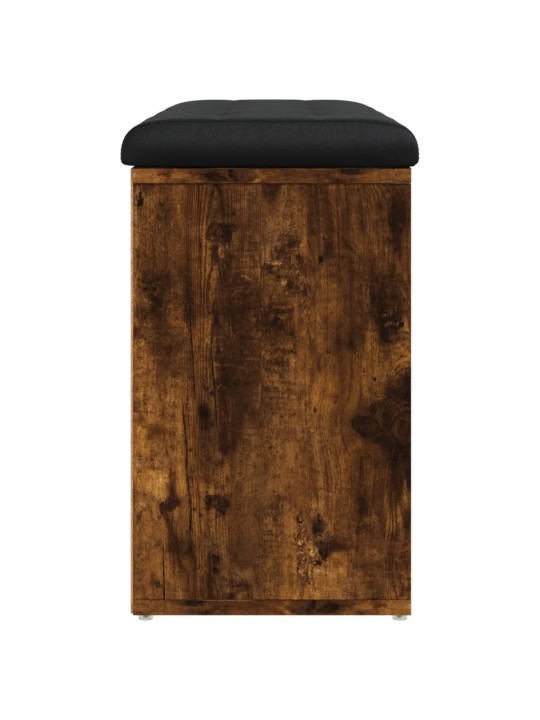 Lavice s botníkem kouřový dub 82 x 32 x 50 cm kompozitní dřevo