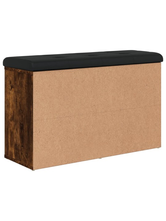 Lavice s botníkem kouřový dub 82 x 32 x 50 cm kompozitní dřevo