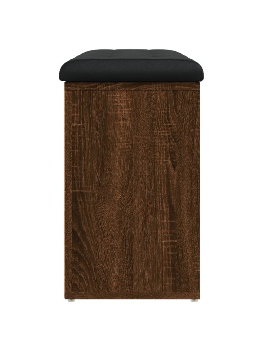 Lavice s botníkem hnědý dub 82 x 32 x 50 cm kompozitní dřevo