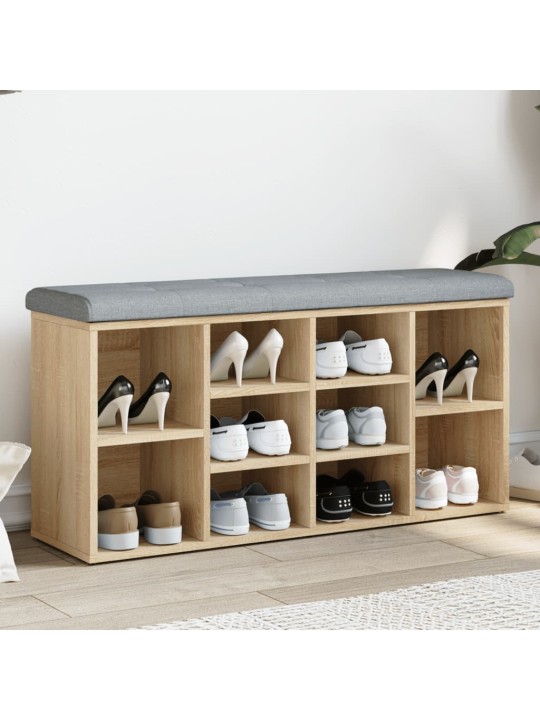 Lavice s botníkem dub sonoma 102 x 32 x 50 cm kompozitní dřevo