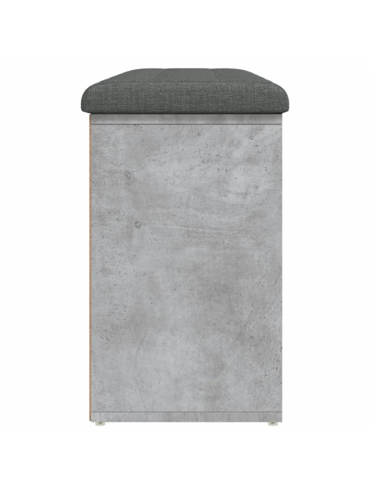 Lavice s botníkem betonově šedá 102x32x50 cm kompozitní dřevo