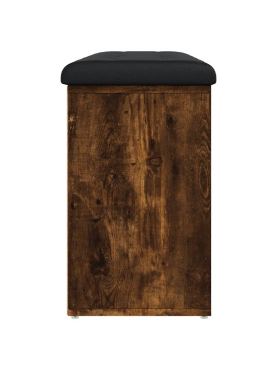Lavice s botníkem kouřový dub 102 x 32 x 50 cm kompozitní dřevo