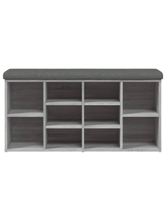 Lavice s botníkem šedá sonoma 102 x 32 x 50 cm kompozitní dřevo