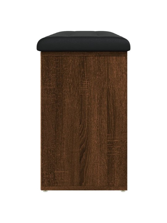 Lavice s botníkem hnědý dub 102 x 32 x 50 cm kompozitní dřevo