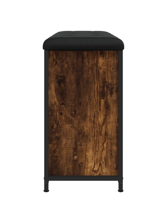 Botníková lavice s výklopnou zásuvkou kouřový dub 82x32x56 cm