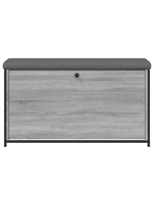 Botníková lavice s výklopnou zásuvkou šedá sonoma 102x32x56 cm