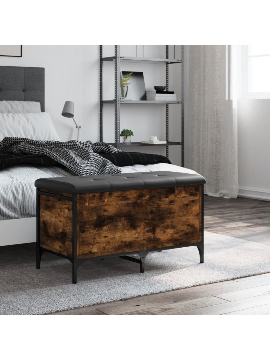Úložná lavice kouřový dub 82 x 42 x 45 cm kompozitní dřevo