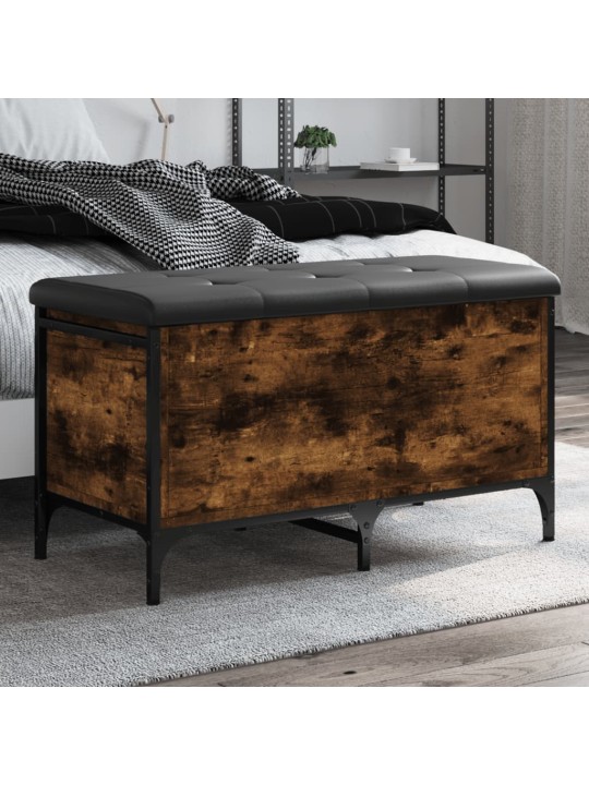Úložná lavice kouřový dub 82 x 42 x 45 cm kompozitní dřevo
