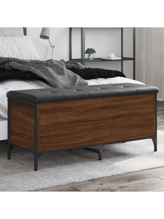 Úložná lavice hnědý dub 102 x 42 x 45 cm kompozitní dřevo