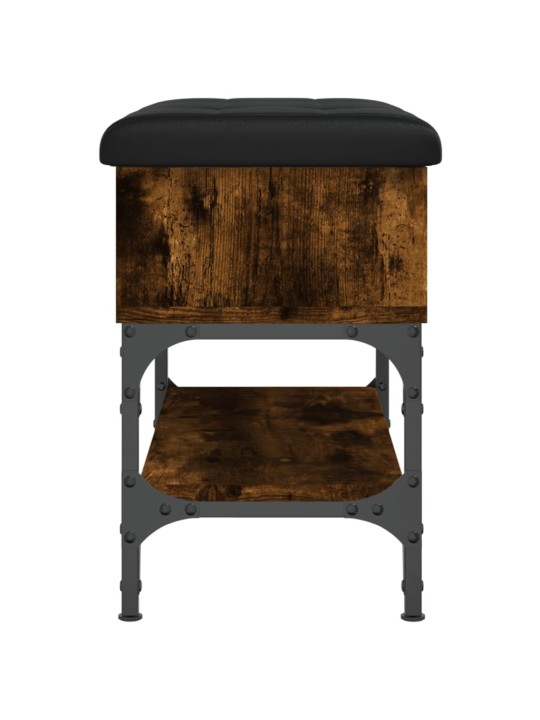 Lavice s botníkem kouřový dub 62 x 32 x 45 cm kompozitní dřevo