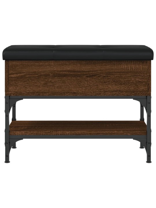 Lavice s botníkem hnědý dub 62 x 32 x 45 cm kompozitní dřevo