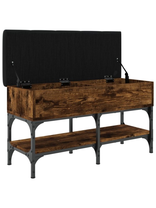Lavice s botníkem kouřový dub 82 x 32 x 45 cm kompozitní dřevo