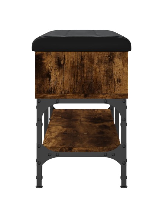 Lavice s botníkem kouřový dub 82 x 32 x 45 cm kompozitní dřevo