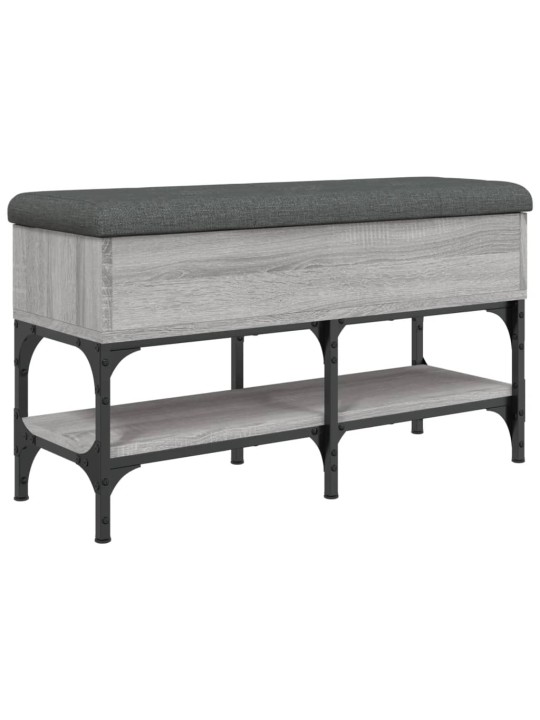 Lavice s botníkem šedá sonoma 82 x 32 x 45 cm kompozitní dřevo