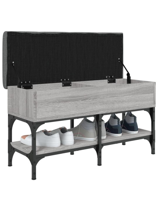 Lavice s botníkem šedá sonoma 82 x 32 x 45 cm kompozitní dřevo