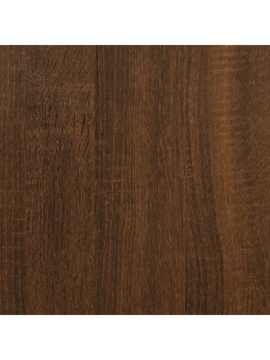 Lavice s botníkem hnědý dub 82 x 32 x 45 cm kompozitní dřevo