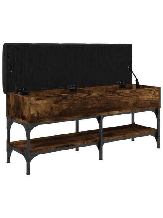 Lavice s botníkem kouřový dub 102 x 32 x 45 cm kompozitní dřevo