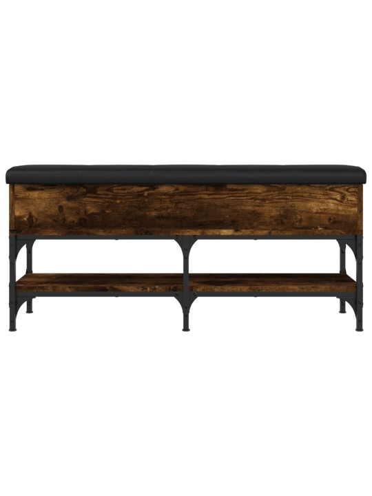 Lavice s botníkem kouřový dub 102 x 32 x 45 cm kompozitní dřevo