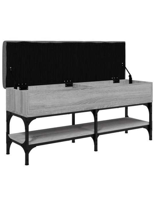 Lavice s botníkem šedá sonoma 102 x 32 x 45 cm kompozitní dřevo