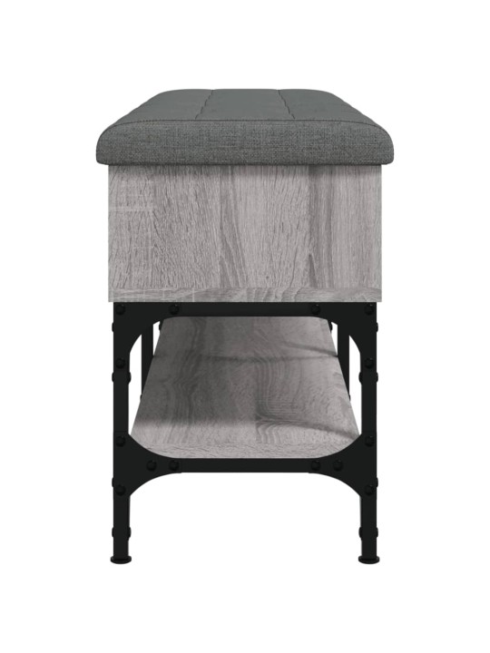 Lavice s botníkem šedá sonoma 102 x 32 x 45 cm kompozitní dřevo